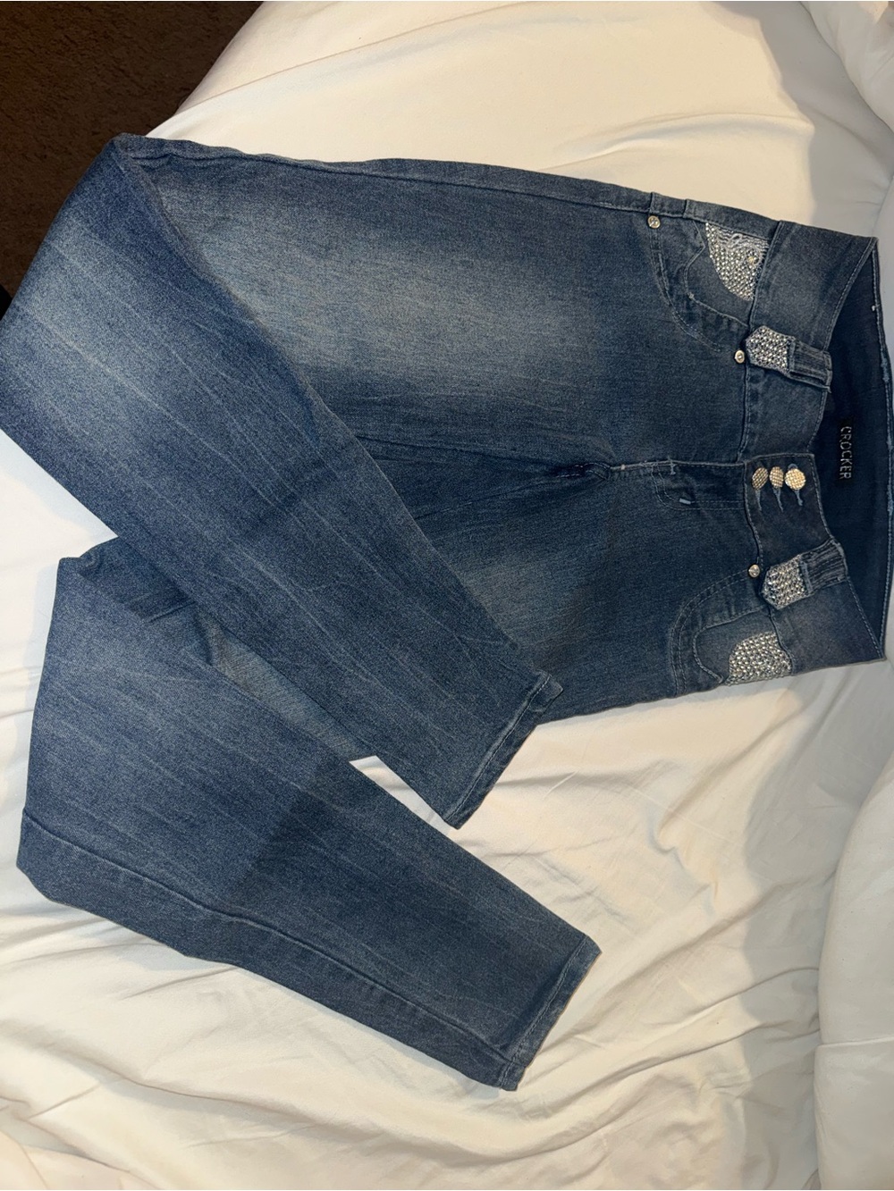 High-Rise Dark Blue Women's Colombian buttlifting Jeans